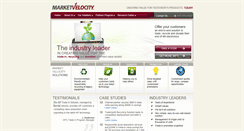 Desktop Screenshot of marketvelocity.com