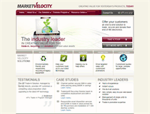 Tablet Screenshot of marketvelocity.com